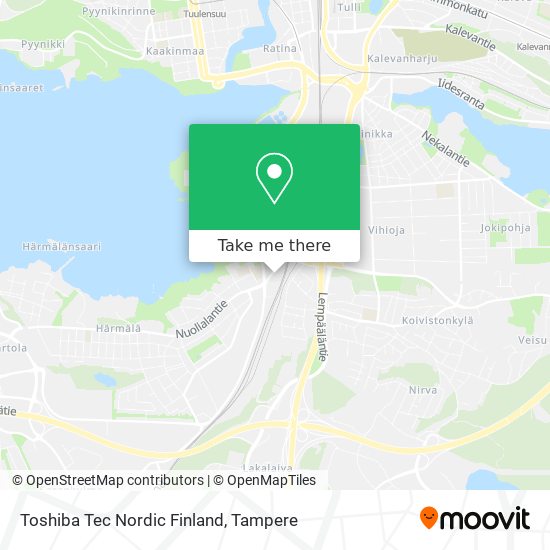 Toshiba Tec Nordic Finland map