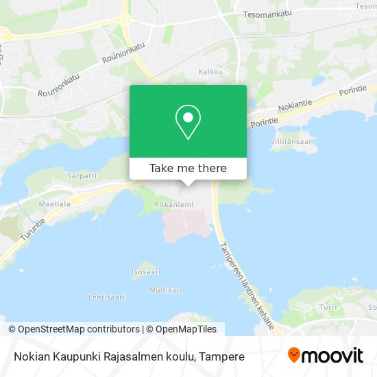 Nokian Kaupunki Rajasalmen koulu map