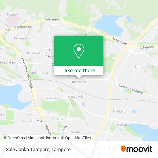 Sale Janka Tampere map