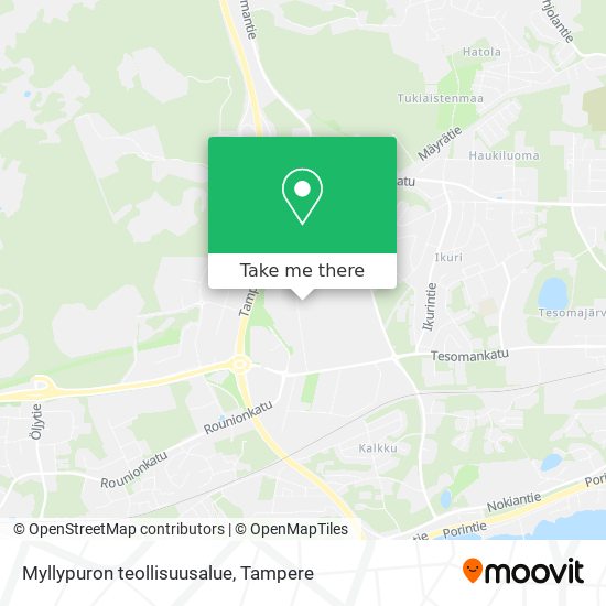 Myllypuron teollisuusalue map