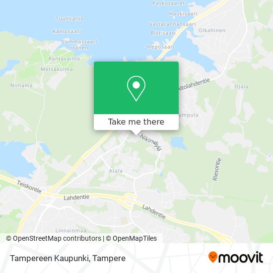 Tampereen Kaupunki map