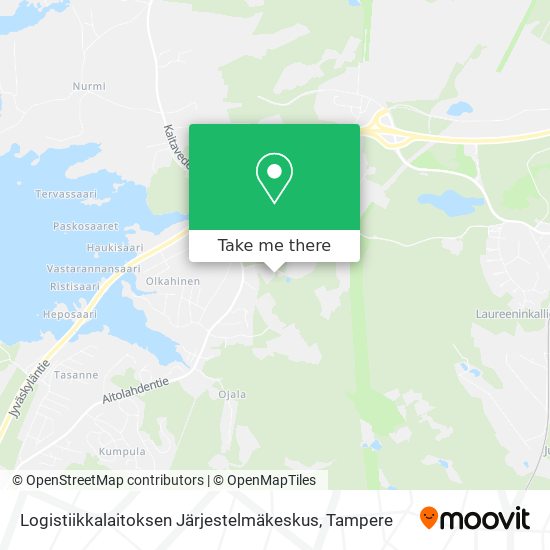 Logistiikkalaitoksen Järjestelmäkeskus map