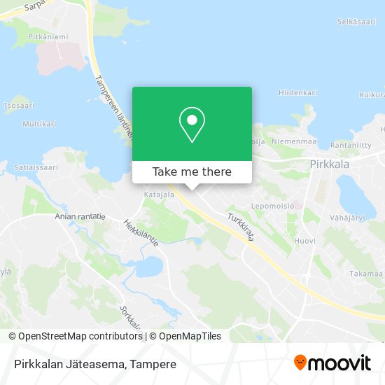 Pirkkalan Jäteasema map