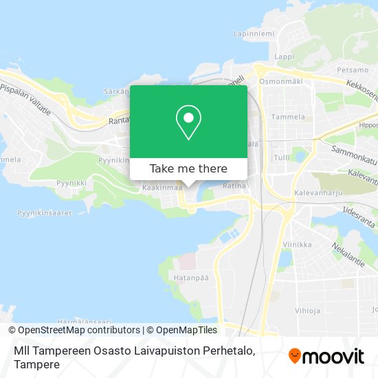 Mll Tampereen Osasto Laivapuiston Perhetalo map