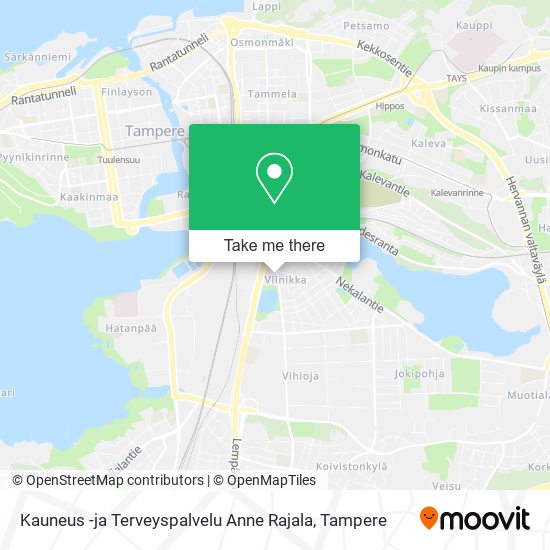 Kauneus -ja Terveyspalvelu Anne Rajala map