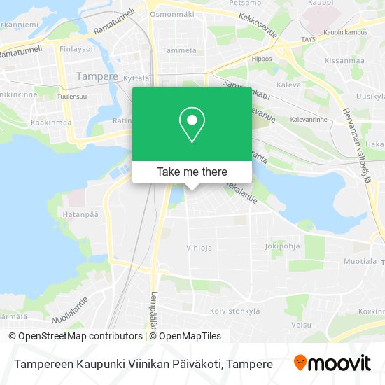 Tampereen Kaupunki Viinikan Päiväkoti map