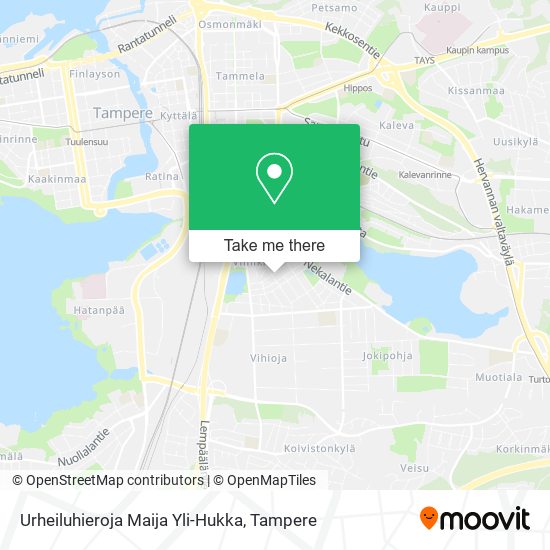 Urheiluhieroja Maija Yli-Hukka map