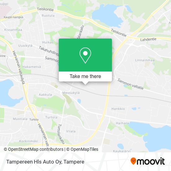 Tampereen Hls Auto Oy map