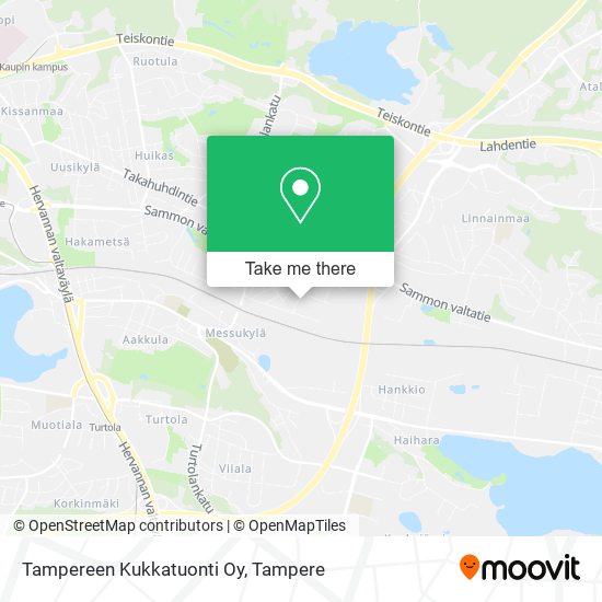 Tampereen Kukkatuonti Oy map
