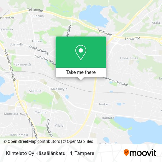 Kiinteistö Oy Kässälänkatu 14 map