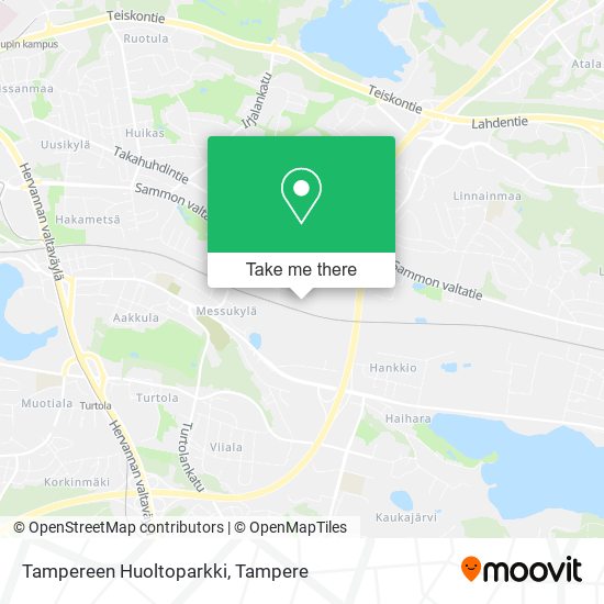 Tampereen Huoltoparkki map