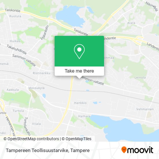 Tampereen Teollisuustarvike map