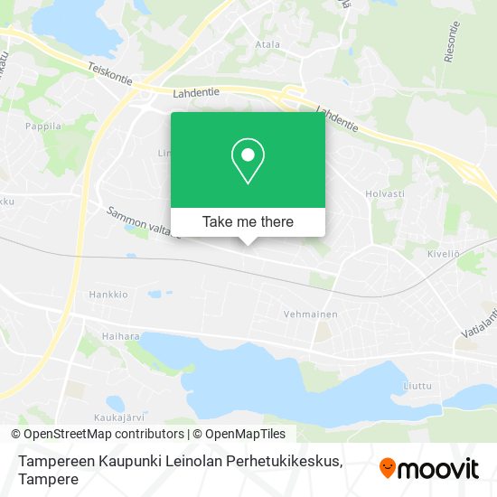 Tampereen Kaupunki Leinolan Perhetukikeskus map