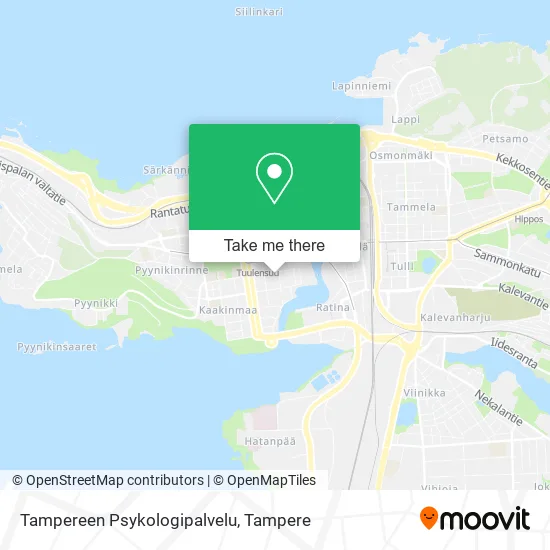 Tampereen Psykologipalvelu map