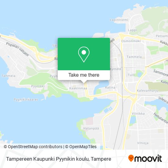 Tampereen Kaupunki Pyynikin koulu map