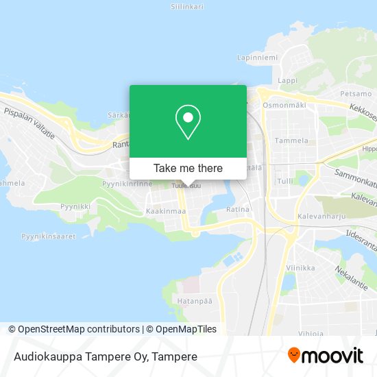 Audiokauppa Tampere Oy map