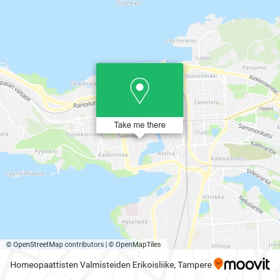 Homeopaattisten Valmisteiden Erikoisliike map