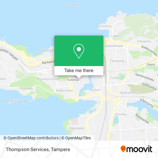 Thompson Services map