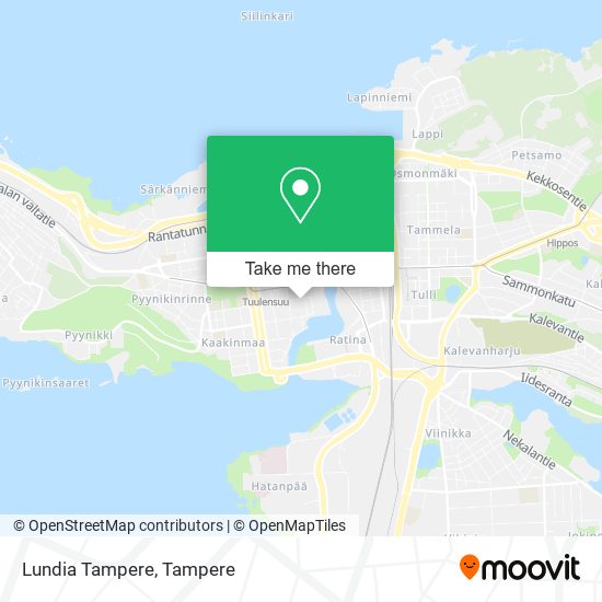 Lundia Tampere map