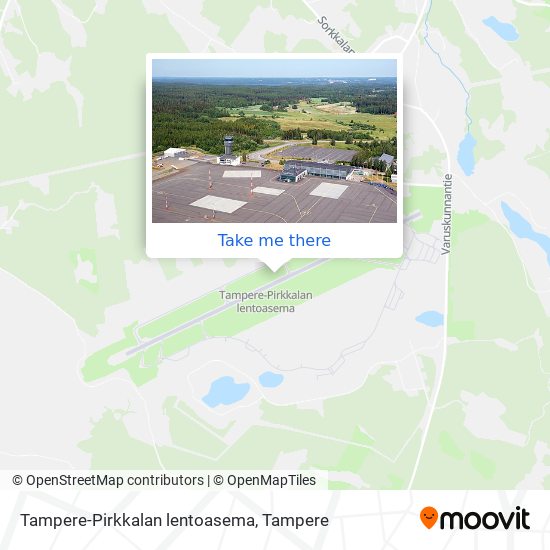 Tampere-Pirkkalan lentoasema map