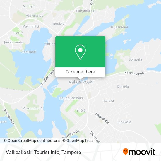 Valkeakoski Tourist Info map