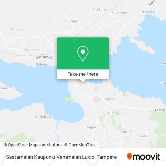 Sastamalan Kaupunki Vammalan Lukio map