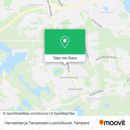 Hervannan ja Tampereen Luontokuvat map