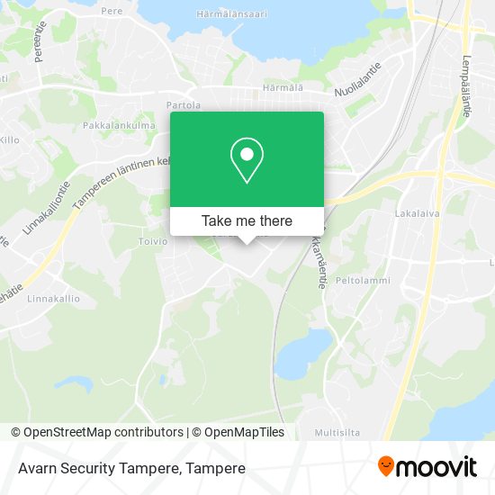 Avarn Security Tampere map