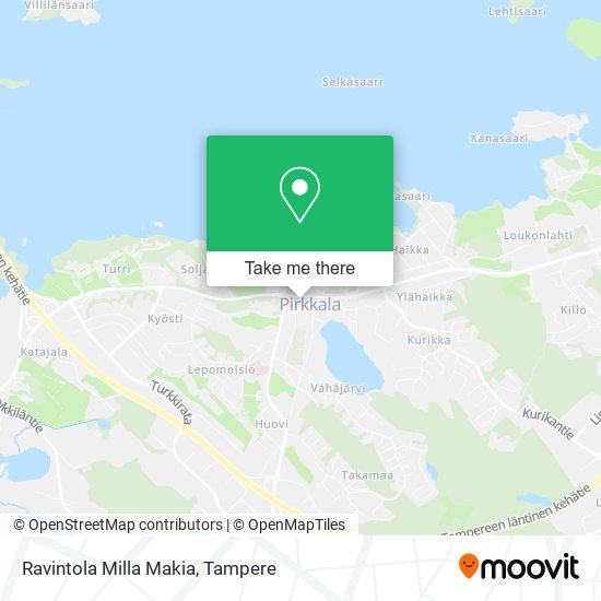 Ravintola Milla Makia map