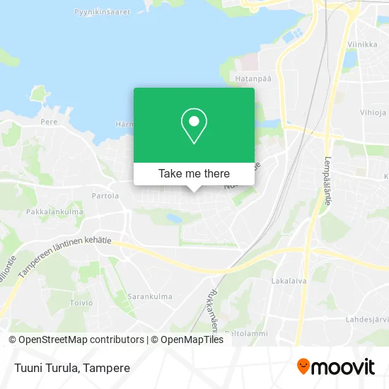 Tuuni Turula map