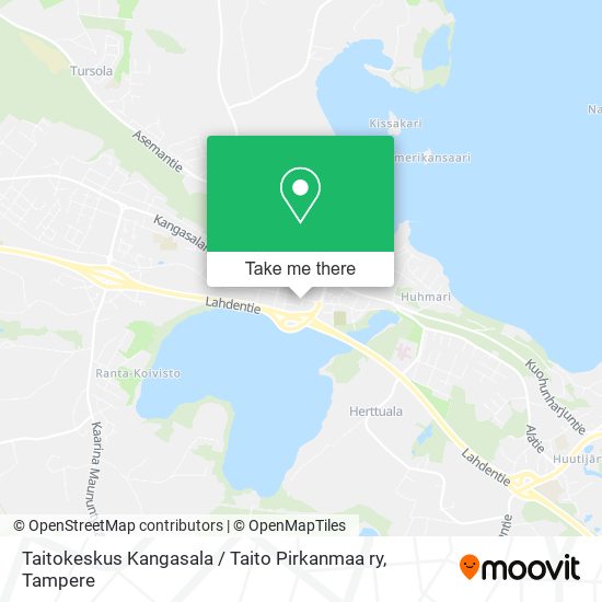 Taitokeskus Kangasala / Taito Pirkanmaa ry map