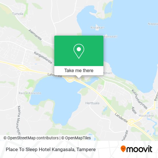 Place To Sleep Hotel Kangasala map