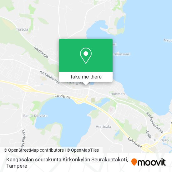 Kangasalan seurakunta Kirkonkylän Seurakuntakoti map