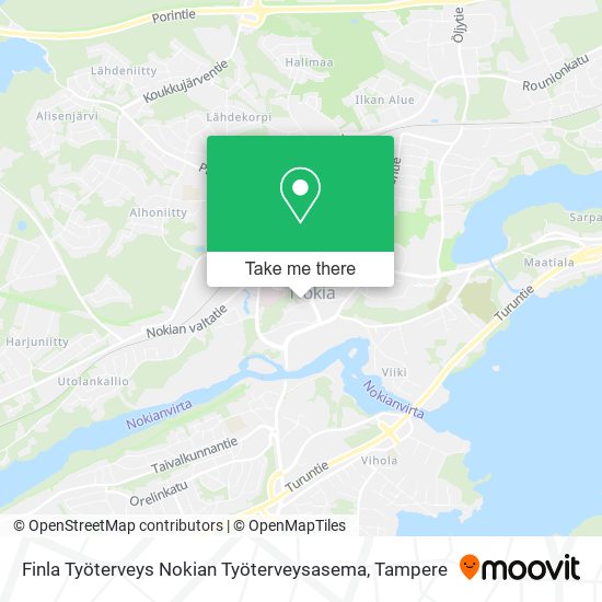 Finla Työterveys Nokian Työterveysasema map