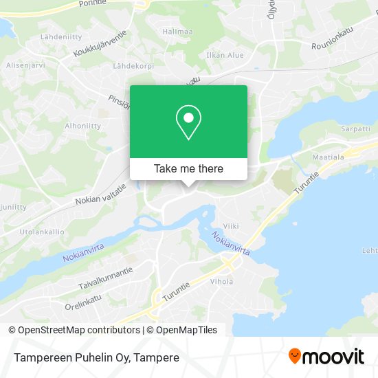 Tampereen Puhelin Oy map