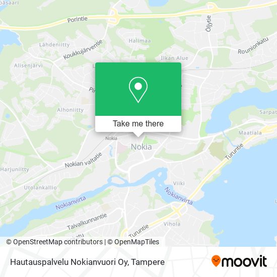 Hautauspalvelu Nokianvuori Oy map