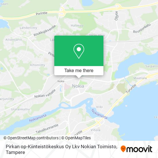Pirkan op-Kiinteistökeskus Oy Lkv Nokian Toimisto map