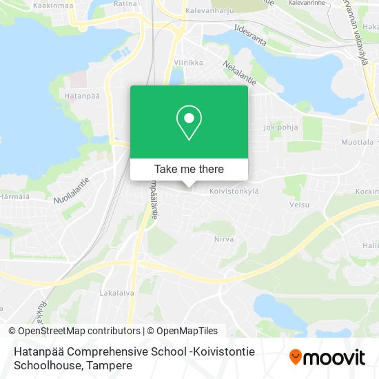 Hatanpää Comprehensive School -Koivistontie Schoolhouse map