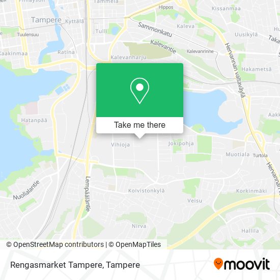 Rengasmarket Tampere map