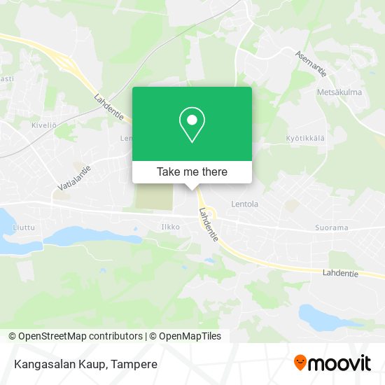 Kangasalan Kaup map