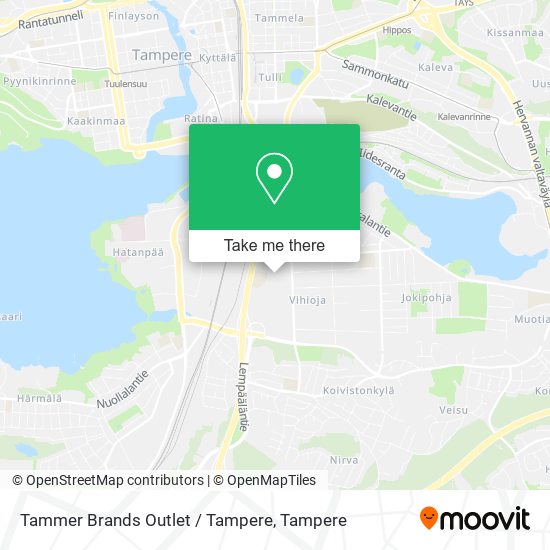 Tammer Brands Outlet / Tampere map