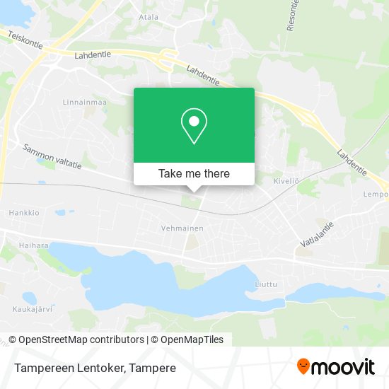 Tampereen Lentoker map