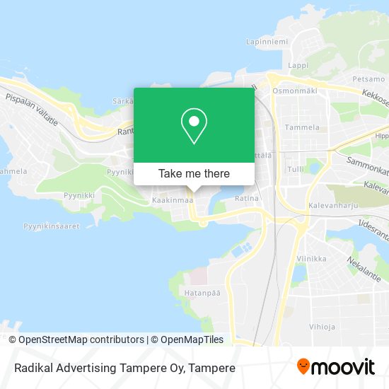 Radikal Advertising Tampere Oy map