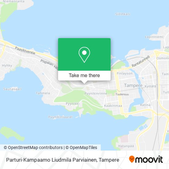 Parturi-Kampaamo Liudmila Parviainen map