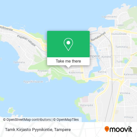 Tamk Kirjasto Pyynikintie map