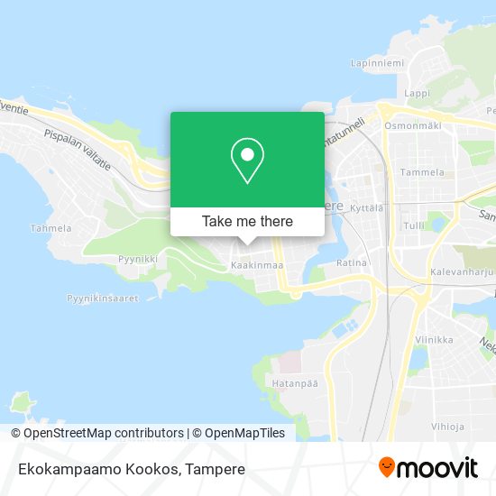 Ekokampaamo Kookos map