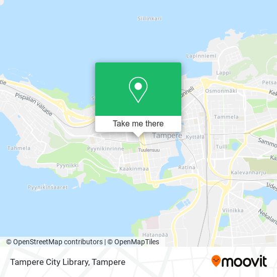 Tampere City Library map