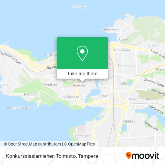 Konkurssiasiamiehen Toimisto map