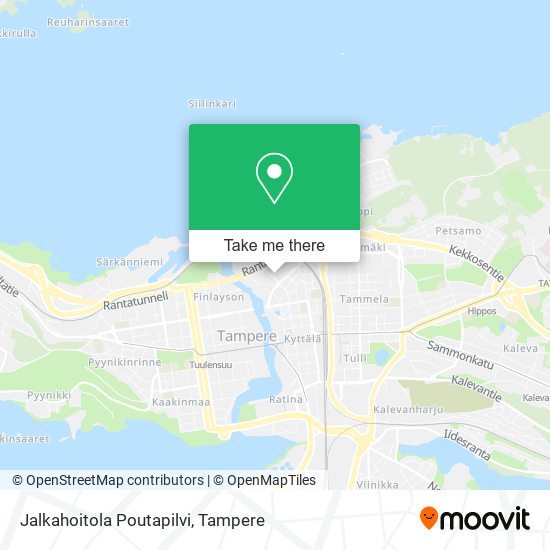 Jalkahoitola Poutapilvi map