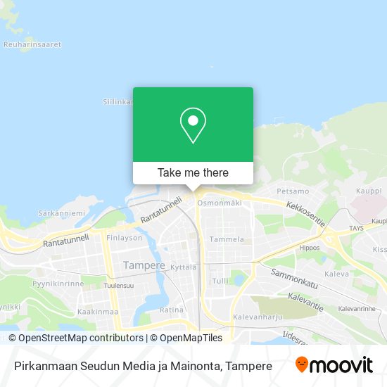 Pirkanmaan Seudun Media ja Mainonta map